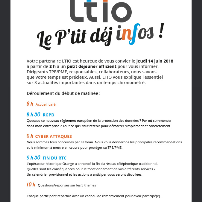 Petit déjeuner d’informations